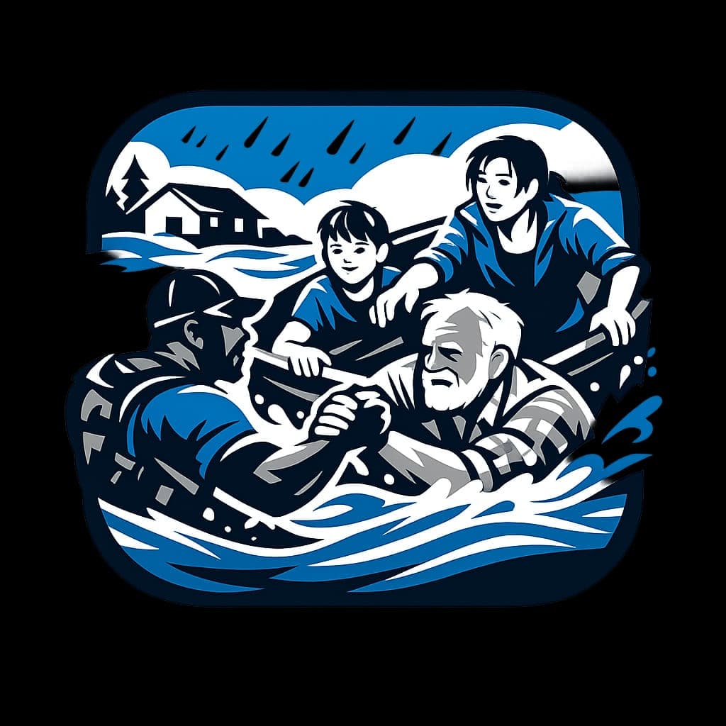 Good Samaritan rescue illustration